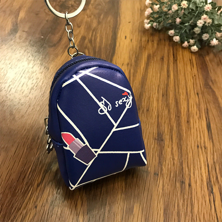 Wholesale Minimalist Zipper PU Zero Wallet Keychain